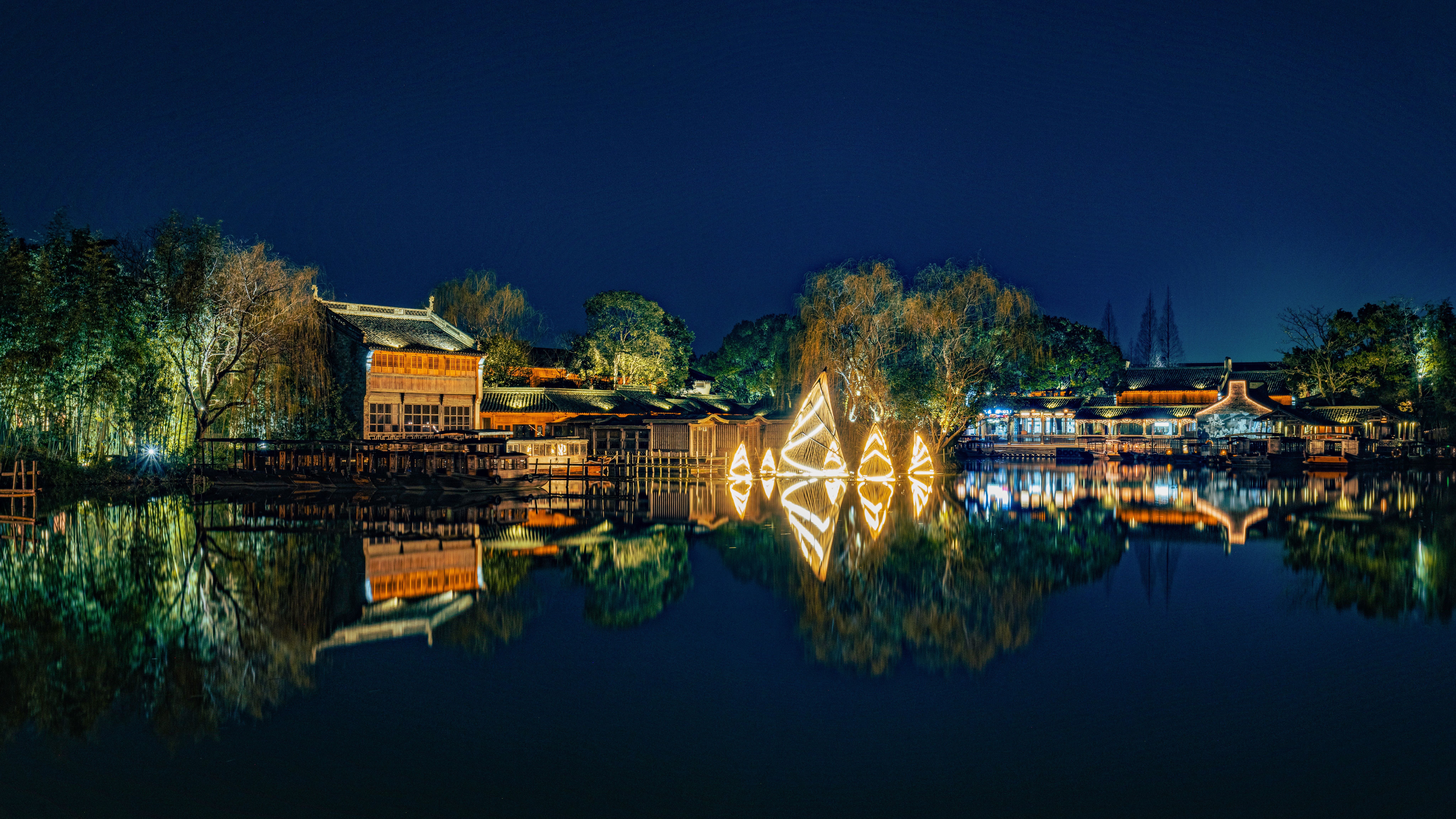 元宝湖笋夜景 (1)